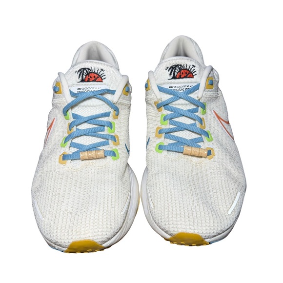 Nike zoom x invincible White Sneakers with Multicolor Accents size 10 - Picture 3 of 7